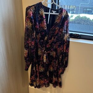 Bar III Multicolor Long Sleeve Dress